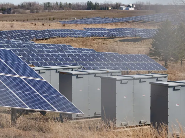 Instalación de almacenamiento de energía en baterías junto a un entorno rural